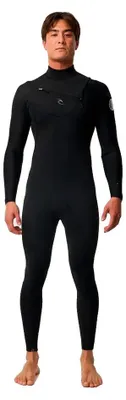 Obrázek produktu pro Rip Curl Dawn Patrol, neoprenový oblek s dlouhými rukávy, tloušťka 3/2 mm, s zipem na hrudi, černý, velikost XL, pánský