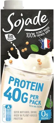 Zdjęcie produktu dla NAPÓJ PROTEINOWY SOJOWY NATURALNY BEZ CUKRU BEZGLUTENOWY750 ml - SOJADE