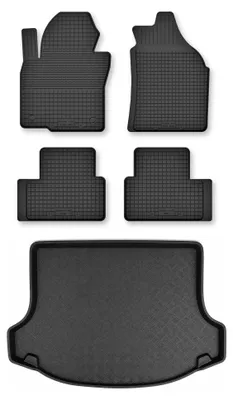 Immagine prodotto di Tappetini a vasca + bagagliaio per Kia Sportage III 2010-2015 5 pezzi