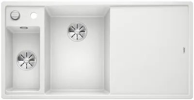 Obrázek produktu pro BLANCO AXIA III 6 S, SILGRANIT® PuraDur®, bílá, mísa vlevo, s dřevěným prkénkem na krájení