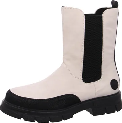 Immagine prodotto di Rieker donna chelsea boot stivaletto alla moda color blocking suola profilata Z9170, misura:38 EU, colore:Beige