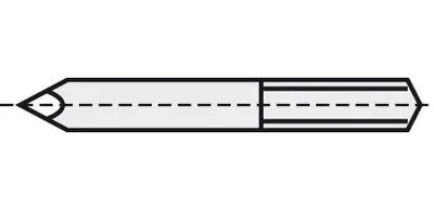 Immagine prodotto di Punta di centraggio BRÜCK HW 33,5 x 3,0 mm HC35 per frese per testata | 40335025