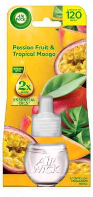 Zdjęcie produktu dla Air Wick Tropiczne mango i marakuja – elektryczny wkład do odświeżacza powietrza 19 ml