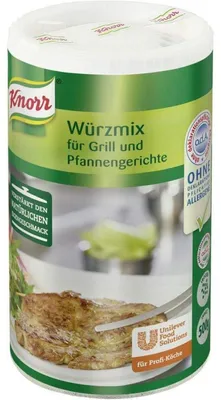 Zdjęcie produktu dla Knorr mieszanka przypraw do potraw z grilla i smażonych na patelni 500g