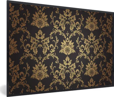 Produktbild von MuchoWow® Gerahmtes Poster Blumen - Licht - Vintage 60x40 cm - Poster mit Schwarzem Bilderrahmen Wandposter Rahmen Foto Bilder - Printing - Wanddeko Schlafzimmer