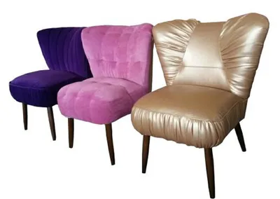 Immagine prodotto di Poltrona Chesterfield, sedia di design, poltrona imbottita, chaise longue, sgabello, sedie, nuovi