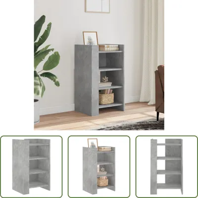 Produktbild von The Living Store Sideboard Betongrau 45x35x75 cm Holzwerkstoff