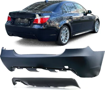 Produktbild von Sport Heck Stoßstange + Heckdiffusor Diffusor Glanz für BMW E60 Limousine