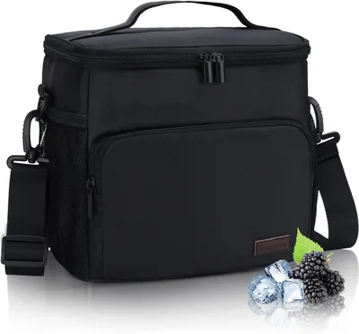 Immagine prodotto di Borsa per il pranzo da 10 litri, impermeabile, con tracolla, isolamento termico, ideale per picnic