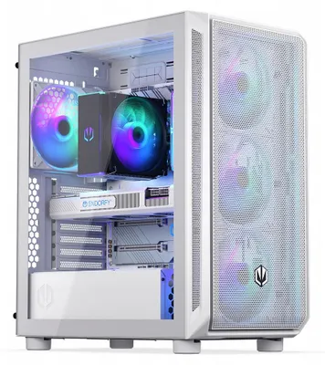 Produktbild von ENDORFY Gehäuse Arx 500 White ARGB, 4x140 mm ARGB Lüfter, für 350mm GPU