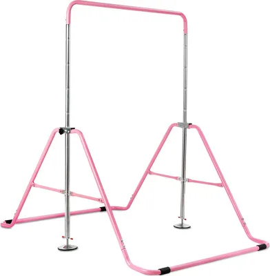 Obrázok produktu pre COSTWAY gymnastická tyč pre deti, skladacia horizontálna tyč s nastaviteľnou výškou 90-130 cm, horizontálna gymnastická tyč, gymnastické vybavenie pre deti vo veku 3-7 rokov