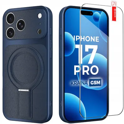 Produktbild von Hülle für das iPhone 17 Pro mit Magnetring für MagSafe + 9H-Glas