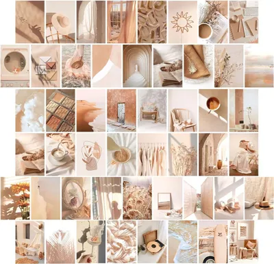 Produktbild von Wandcollage Set, 50 Stück, 300 g/m² Karton, für die Wanddekoration