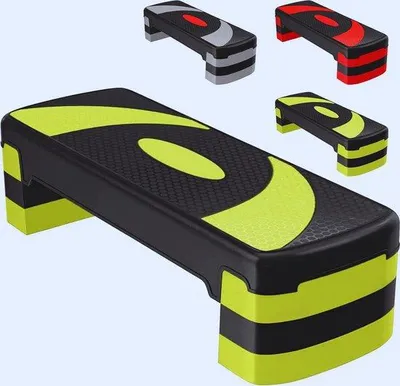 Produktbild von Famanu Aerobic Stepper Verstellbar in 3 Höhen - 10 cm/15 cm/20 cm