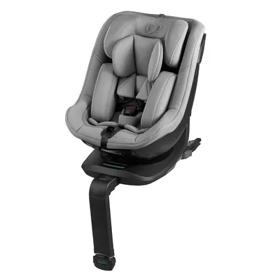 Produktbild von Kinderautositz I-GUARD i-Size 40–105 cm, 360° drehbar, ISOFIX mit Stützfuß, 5-Punkt-Gurt, AIR FLOW & AIR SHELL, 4-Sterne-Sicherheit - Grau