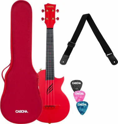 Obrázok produktu pre Cascha Carbon Fibre Set Red Koncertné ukulele