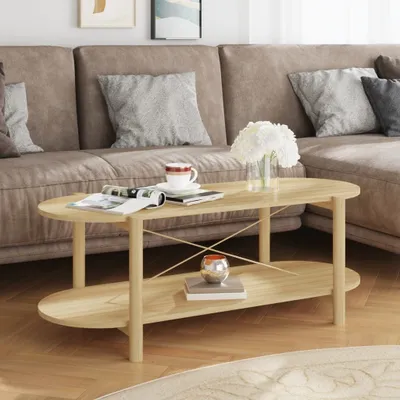 Immagine prodotto di Tavolino The Living Store 110x48x40 cm in materiale ligneo
