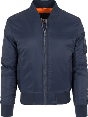 Produktbild von Urban Classics - SHINY BOMBER Jacke navy - S