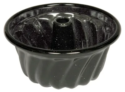 Mini-Cakeform Ø 12 cm, schwarz, emailliert, backofenfest