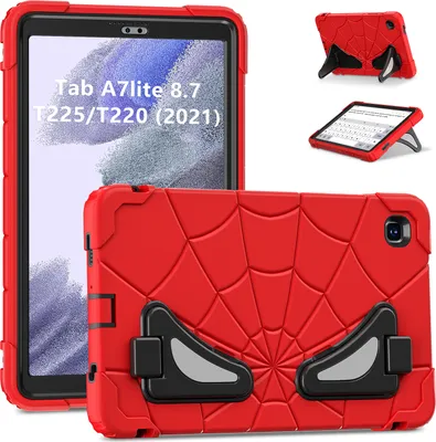 Image de Etui de protection pour Samsung Galaxy Tab A7 Lite 8.7" 2021 SM-T220/T225/T227 stand antichoc pour enfants garçons rouge