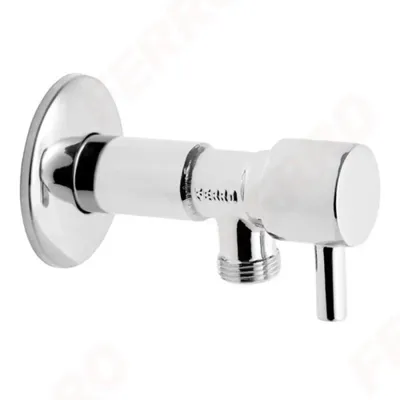 Produktbild von Eckventil mit Keramikkopf 1/2"x3/8"", Metallgriff