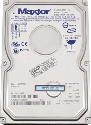 Obrázok produktu pre Maxtor 6l080l0 – Pevný disk (HDD), IDE, rozhranie PATA, 3,5", kapacita 80 GB, pre stolové počítače