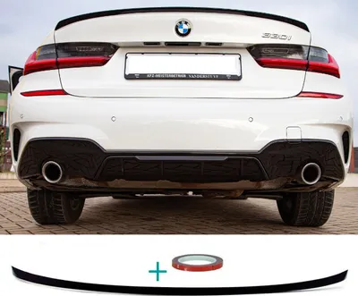Produktbild von SET Sport-Performance Heckspoiler Hecklippe Schwarz glanz 668 passend für BMW G20 + 3M + ABE