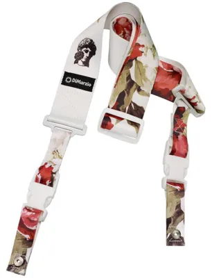 Zdjęcie produktu dla Pasek do gitary DiMarzio Floral Muse z białym zapięciem ClipLock DD2247
