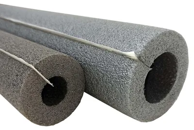 Produktbild von Scorprotect® voller Karton PE Rohrisolierung graue, selbstklebende 1 Meter Stangen Rohr x Isolierstärke: 18 x 13 mm