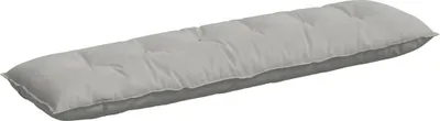 Image de vidaXL Coussin dorsal gris clair 180 x 50 cm Tissu microfibre
