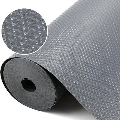 Produktbild von Schubladeneinlage Küche - 50x300 cm - rutschfeste Schubladenmatte - Küche Schubladenmatte - zuschneidbar - für Schubladen, Schränke/Kühlschrank - Grau