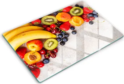 Produktbild von Abdeckung Glas - Küchenabdeckung - 80x52 cm - Abdeckplatte -Feiertagsfrüchte