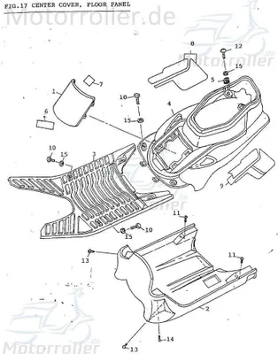 Produktbild von Adly AT 50 2 Sitzbankverkleidung 50ccm 2Takt 83400-105-000-R Motorroller.de Sitzverkleidung Mittelverkleidung Sitz-Verkleidung Sitzbank-Verkleidung