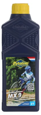 Immagine prodotto di Olio Miscela 2 Tempi Putoline MX9 100% Sintetico Motocross Racing 1 litro