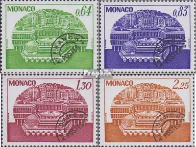 Produktbild von Briefmarken Monaco 1979 Mi 1359-1362 (kompl.Ausg.) postfrisch Freimarken: Kongreßzentrum