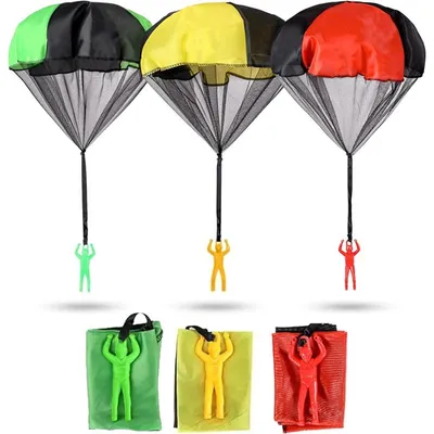 Produktbild von Fallschirm Wurfspielzeug Kinder Outdoor 3er Set