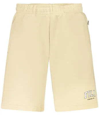 Produktbild von Kurze Herren-Trainingshose Beige: Baumwolle, Elastisch, Taschen
