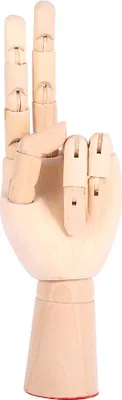 Obrázek produktu pro Členitá figurína Levá dřevěná ruka Pomůcka pro malování Členitá ruka Modelová figurína Modelová ruka