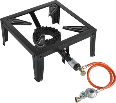 Produktbild von Plynový sporák Plynový horák 4 nohy + plynová hadica Tlakomer 6,5 kW Regulátor tlaku plynu