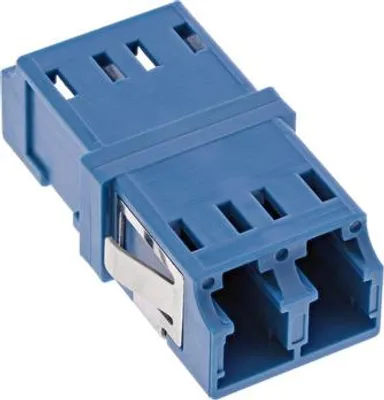 Produktbild von InLine LWL Kupplung, Duplex LC/LC, singlemode, blau, Keramik-Hülse, LC, Blau, Keramik, Kunststoff, 3 g, 12 mm, 35 mm