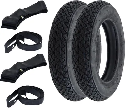 Immagine prodotto di 2x pneumatici VeeRubber VRM054 3.00-10 (3 x 10) 50J TT + camera d'aria + rim tape