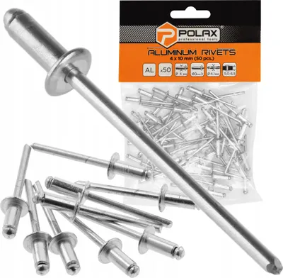 Zdjęcie produktu dla Nity zrywalne aluminiowe 4 х 10 mm (50 szt.)