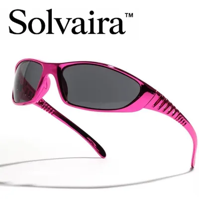Produktbild von Solvaira™ Futuristische Sonnenbrille Pink, UV400 Schutz, stylische Sommerbrille für Damen & Herren