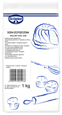 Zdjęcie produktu dla Dr. Oetker Soda oczyszczona 1 kg