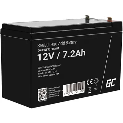 Zdjęcie produktu dla Akumulator Green Cell AGM05 AGM 12V 7.2Ah