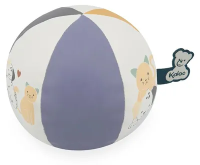 Imagen del producto de Kaloo: Pelota sensorial para bebés, diseño "gatito" y "cachorro" – Estimulación sensorial