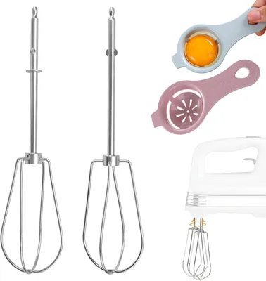 Produktbild von Schneebesen und Ei-Trenner - Handmixer Zubehör - Set von 2