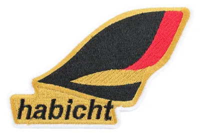 Produktbild von Aufnäher, Patch zum Aufbügeln oder Aufnähen - Motiv Simson Habicht - gestickt, Maße 110x75 mm, Klebeschicht auf Rückseite, MZA-Fanartikel