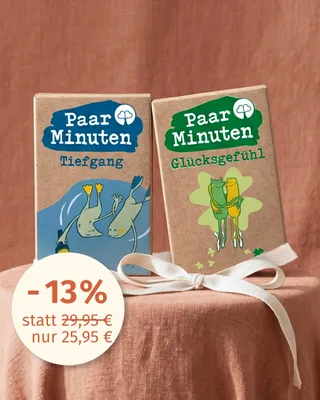 Produktbild von Deep Talk und Leichtigkeit für zwischendurch – es PaarMinuten Doppelpack – 53 Paarzeit Gesprächskarten, originelle Geschenkidee zur Hochzeit