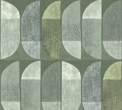 Produktbild von A.S. Création geometrische Tapete Geo Nordic Vliestapete grün 10,05 m x 0,53 m